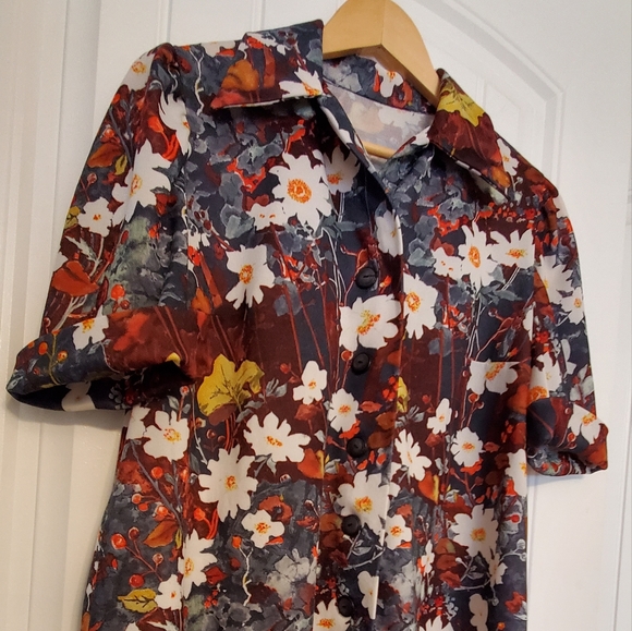 Vintage 70s polyester top - Picture 3 of 7